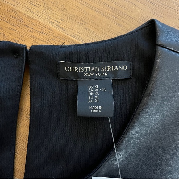 BNWT Faux Leather Top - Picture 3 of 7